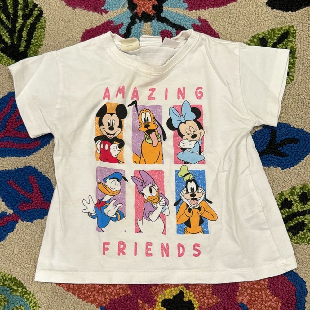 Zara toddler Mickey and friends shirt, size 12-18 months